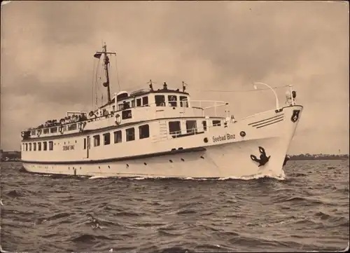Ak Fahrgastschiff MS Seebad Binz, Weiße Flotte Stralsund