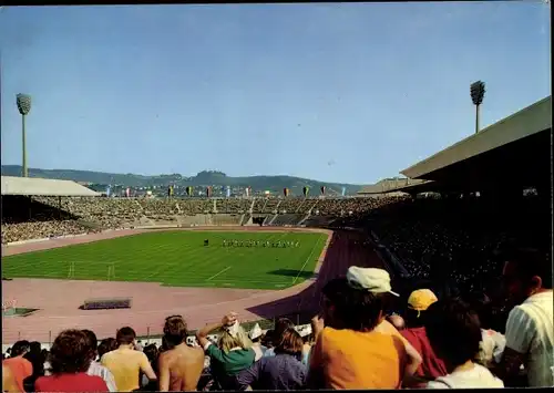 Ak Stuttgart in Baden Württemberg, Neckarstadion mit dem Württemberg, Innenansicht