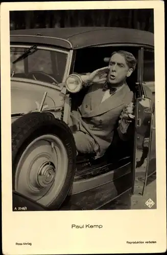 Ak Schauspieler Paul Kemp, Auto