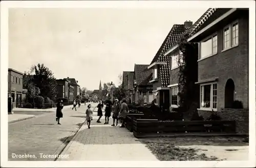 Ak Drachten Friesland Niederlande, Torenstraat