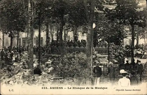 Ak Amiens Somme, Kiosque de la Musique