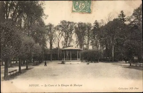 Ak Noyon Oise, Kiosque de Musique, Le Cours
