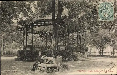Ak Troyes Aube, Jardin, Le Kiosque
