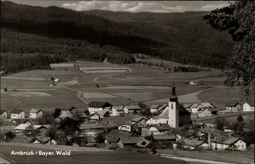 Ak Arnbruck im Bayerischen Wald Oberpfalz, Ort mit Umgebung