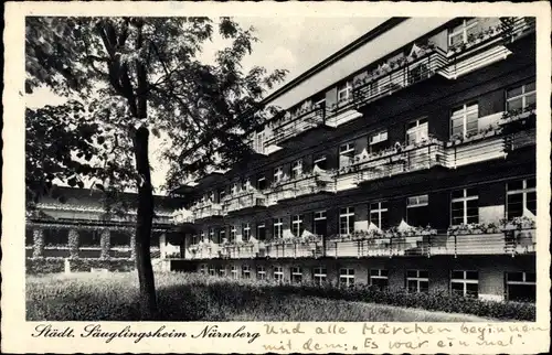 Ak Nürnberg in Mittelfranken, Städtisches Säuglingsheim