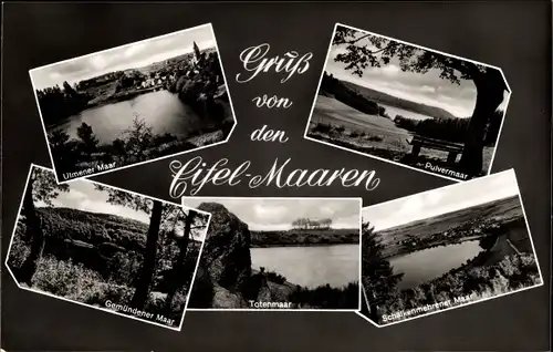 Ak Daun in der Eifel, Pulvermaar, Gemündener Maar, Schalkenmehrener Maar