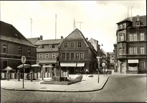 Ak Aschersleben im Salzlandkreis, Holzmarkt