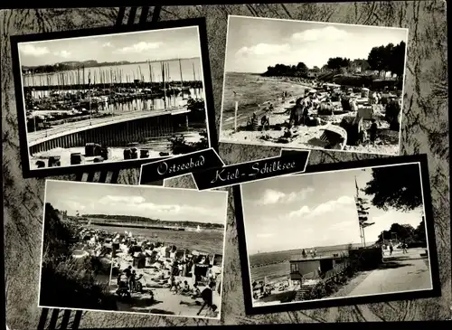 Ak Schilksee Kiel in Schleswig Holstein, Strandansichten, Anleger
