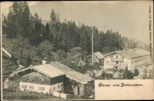 Ak Birkenstein Fischbachau in Oberbayern ?, Teilansicht der Ortschaft