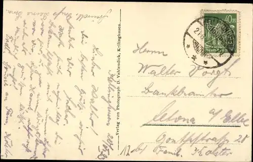 Ak Kellinghusen in Holstein, Obere Lindenstraße