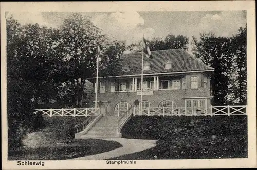 Ak Schleswig an der Schlei, Gasthaus Stampfmühle