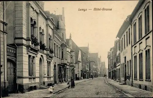 Ak Lemgo in Lippe, Mittelstraße