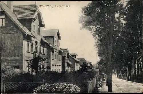 Ak Clausthal Zellerfeld im Oberharz, Erzstrasse