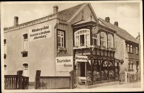 Ak Bad Harzburg am Harz, Wittenberg's Hotel, Pension und Gasthaus Albertsburg
