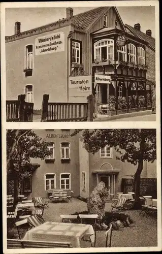 Ak Bad Harzburg in Niedersachsen, Wittenbergs Hotel, Gasthaus Albertsburg