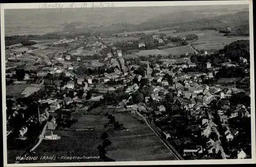 Ak Waldbröl im Oberbergischen Land, Fliegeraufnahme