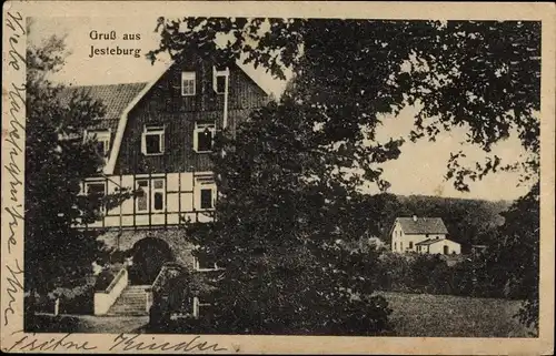 Ak Jesteburg im Kreis Harburg, Gasthof mit Umgebung