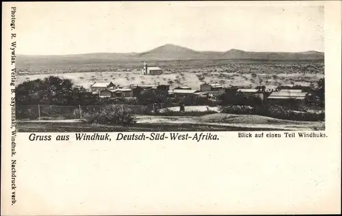 Ak Windhoek Windhuk Namibia Deutsch Südwestafrika, Teilansicht