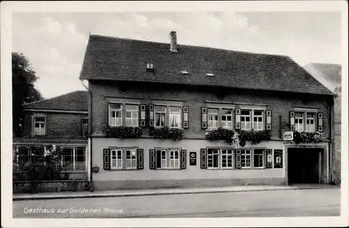 Ak Großsachsen Hirschberg an der Bergstraße, Gasthaus zur Goldenen Krone