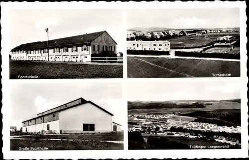 Ak Tailfingen Albstadt Zollernalbkreis, Sportschule, Turnerheim, Gaststätte, Sporthalle, Langenwand