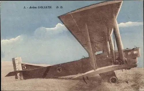 Ak Avion Goliath, Farman F 60, Doppeldecker