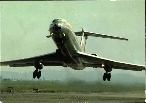 Ak Deutsches Passagierflugzeug, Interflug, Tupolew Tu 134, Start
