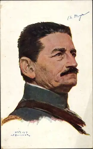 Künstler Ak Bouchor, J. F., General Charles Mangin, Portrait