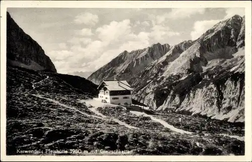 Ak Innsbruck in Tirol, Pfeishütte, Gleirschkette