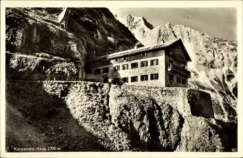 Ak Tirol Österreich, Karwendelhaus