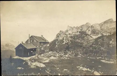 Ak Maurach Eben am Achensee in Tirol, Erfurter Hütte