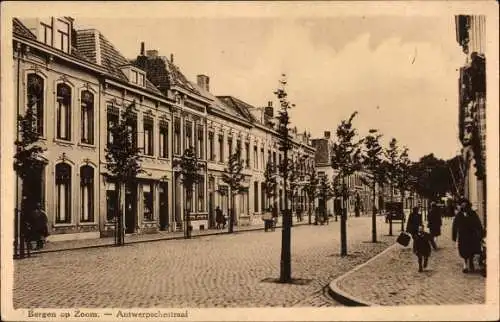 Ak Bergen op Zoom Nordbrabant Niederlande, Antwerpschestraat