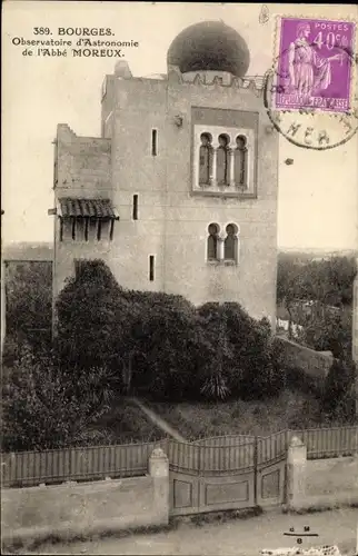 Ak Bourges Cher, Observatoire d'Astronomie de l'Abbe Moreux