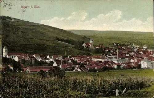 Ak Barr Elsass Bas Rhin, Blick auf den Ort