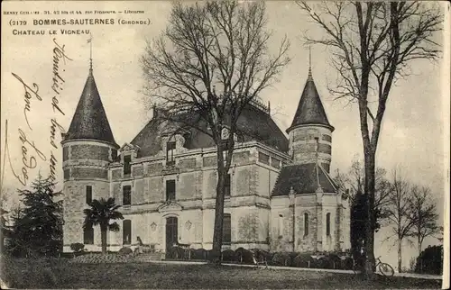 Ak Bommes Sauternes Gironde, Chateau de Vigneau