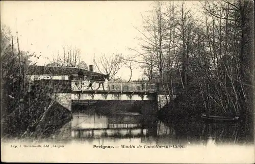 Ak Preignac Gironde, Moulin de Lamothe sur Ciron