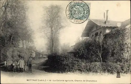 Ak Mettray Indre et Loire, La Colonie agricole, Chemin de Chanceaux