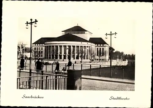 Ak Saarbrücken im Saarland, Stadttheater