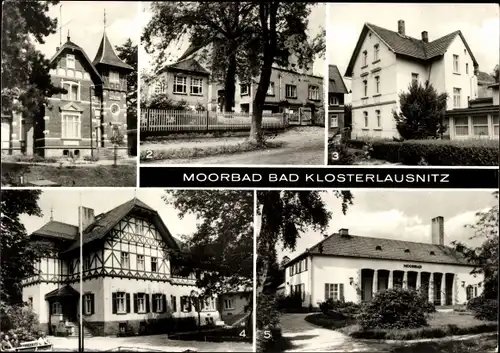 Ak Bad Klosterlausnitz in Thüringen, Villa Dora, Kurheim Am Buchberg, Pension Schmidt, Moorbad