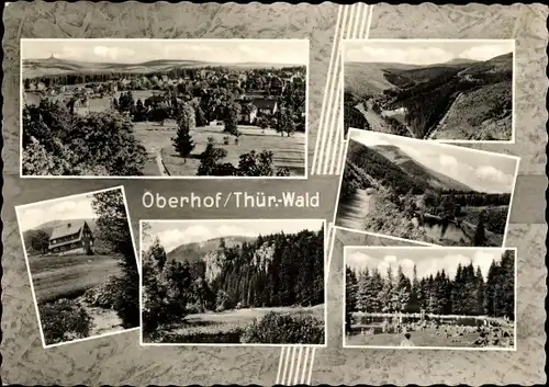 Ak Oberhof im Thüringer Wald, Gesamtansicht, Forst