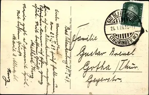 Ak Bad Blankenburg in Thüringen, Ruine Greifenstein