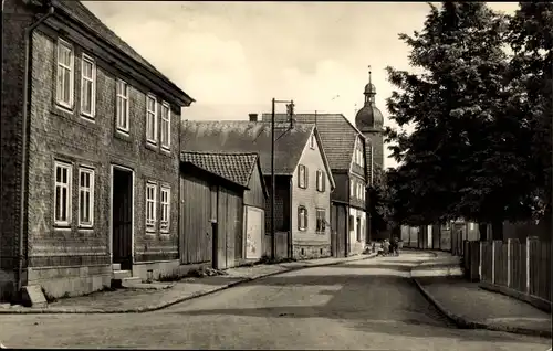 Ak Gossel Geratal Thüringen, Dorfstraße