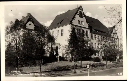 Ak Herford in Nordrhein Westfalen, Staatl. Oberschule für Mädchen