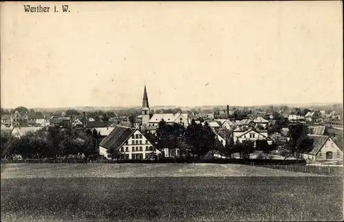 Ak Werther in Westfalen, Gesamtansicht