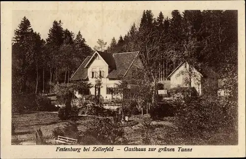 Ak Festenburg Altenau Schulenberg Clausthal Zellerfeld im Oberharz, Gasthaus zur grünen Tanne