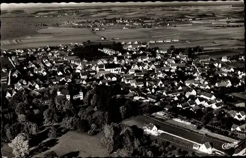 Ak Jettingen Baden Württemberg, Fliegeraufnahme