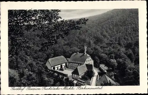 Ak Weinheim an der Bergstraße Baden, Gasthof Fuchsische Mühle, Birkenauertal