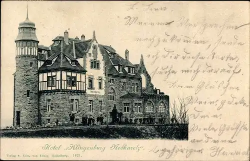 Ak Neckarelz Mosbach am Odenwald, Hotel Klingenburg