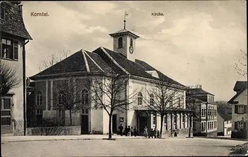 Ak Korntal Münchingen im Strohgäu Württemberg, Kirche