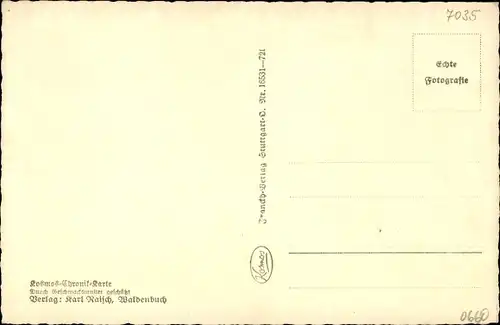 Ak Waldenbuch in Baden Württemberg, Totalansicht der Ortschaft