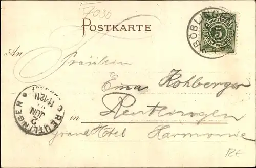 Ak Böblingen in Württemberg, Blick auf den Ort, Partie am See